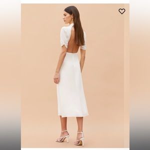 REFORMATION Dusk Dress - Ivory